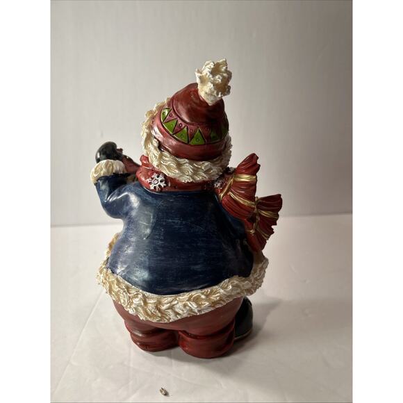 Set of 3 Hand Painted Snowmen Figurines Christmas Winter Decor 6" Tall - Picture 7 of 16